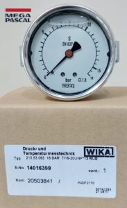 Wika 213.50.063 16 Bar  Pressure gauge