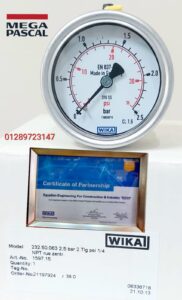 wika 232.50.063 2.5 Bar  Pressure gauges